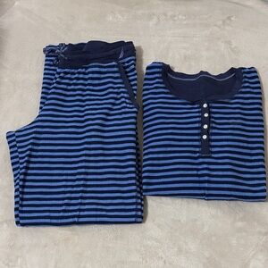 Nautica Striped Blue Woman’s Pajamas Size S/CH